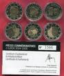 Luxemburg Luxembourg 6 x 2 Euro Gedenkmünzen Coffret Satz 2004-2008 Proof Set - selten Satzauflage 2500 Proof original coinset with wooden box & coa