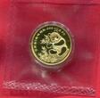 China Volksrepublik, PRC 1/2 Unze Panda Gold 1993 München Panda Munich Coinshow Half Ounce Proof only with capsule coa Box