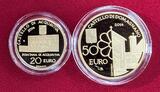 20 und 50 Euro Gold 2014 Architektonische Elemente San Marinos - Acquaviva & Domagnano Proof with box, carton & coa