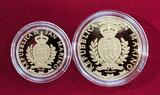 20 und 50 Euro Gold 2015 Architektonische Elemente San Marinos - Dorf Faetano Proof with box, carton & coa