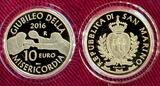 San Marino 10 Euro Goldmünze 2016 Jubiläum der Barmherzigkeit - Giubileo della Misericordia Proof with box, carton & coa