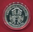 Togo 500 Francs CFA Silbermünze 2013 Sede Vacante (1/2 oz, selten / rar) proof in capsule with certificate, orig. packaging