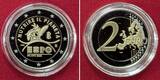 Italien 2 Euro Gedenkmünze 2015 Expo Mailand - Milano - Proof Proof with box, cao & carton