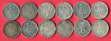 12 x 3 Mark Silbermünzen 1909 - 1914 Kaiserreich Lot 12 Typen lot of 7 coins, please see picture