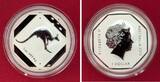 Australien 1 Dollar Silbermünze 2013 Road Sign Känguru - 1 Oz Silber - Kangaroo Frosted Uncirculated with original packaging
