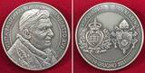 Silbermedaille 2011 Papst Benedikt XVI. - Medaille - Pastoralbesuch in San Marino Unc antique finish with original packaging