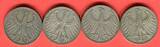Bundesrepublik Deutschland 4 x 5 DM - Deutsche Mark 1957 Silberadler Lot D F G J - kompletter Jahrgangssatz on avergage xf