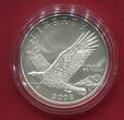 USA 1 Dollar Silbermünze 2008 United States Mint Bald Eagle unc in capsule, certificate, orig. packaging