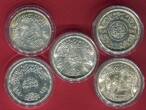 Ägypten Egypt 5 x Silber Pfund 50 Piaster diverse Jahre Lot verschiedene Motive unc mintstate