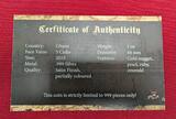 Ghana 5 Cedis Silbermünze leicht angelaufen 2019 Rheingold - The Nibelungenlied mit Rubin, Smaragd, Perle & Gold Nugget Prooflike with box, coa & carton