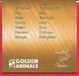 Kongo 100 Francs CFA Gold 2020 Smallest Gold Coins - African Springbok proof in capsule with certificate