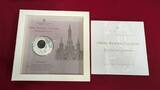 Cook Islands 10 Dollars Silbermünze 2013 Windows of Heaven - Obere Basilika Lourdes Prooflike with glass inlay, original packaging