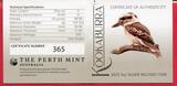 Australien 8 Dollars Silbermünze 2025 Kookaburra (5 oz - selten/rar - Charles III.) proof in capsule with certificate, orig. packaging