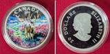 Kanada 20 Dollars Silbermünze - 1 oz Proof Silver Coin 2015 Misty Morning Mule Deer - Maultierhirsch Proof with certificate, box & carton