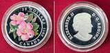 Kanada 20 Dollars Silbermünze 2011 Wild Rose - 1 oz Proof Silver Coin with Swarovski Crystals Proof with certificate, box & carton