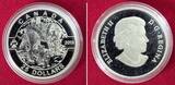 25 Dollars Silbermünze - 1 oz Proof Silver Coin 2018 Wolf - aus der Serie O, Kanada Proof with certificate & box, without carton