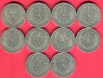 Germany Deutschland Kaiserreich Lot 10 x 5 Mark Kaiserreich Silber 1876 Wilhelm I. Lot see picture