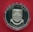 Kiribati 5 Dollars Silbermünze 2013 Rudolph the red-nosed Reindeer (mit Goldveredelung) proof in capsule, certificate & box
