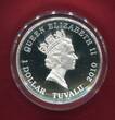 Tuvalu 1 Dollar Silbergedenkmünze 2500 Jahre Marathon-Lauf Pheidippides (1 oz, 490 v. Chr. - 2010) proof in capsule with certificate, orig. packaging