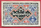 Bielefeld Notgeld der besonderen Art 25 Mark 15 Juli 1922 Leinen Stadtsparkasse USA UNC