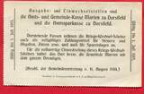 Gemeinde Marten 3 Mark 11.August 1914 Kriegs Wechselschein USA UNC