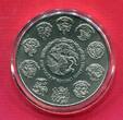 Mexiko 1 Onza Silber Plata Pura 2016 Jesús Malverde (1 oz, Farbauflage, sehr selten / very rar) BU in capsule, certificate & box