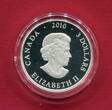 Kanada 3 Dollar Silber 2010 Return of the Tyee - Königslachs (teilvergoldet, partly gilded) proof in capsule with certificate, orig. packaging