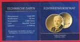Tschad 3000 Francs CFA 1/1000 oz Gustav Stresemann - 1876-1929 Prooflike with capsule, coa