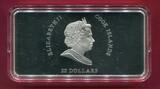 Cook-Inseln 20 Dollars Silber 2010 Grand Masters of Europe - Francisco de Goya La Maja (3 oz, m. Farbauflage) proof in capsule with certificate, orig. packaging