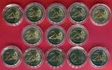 Europa 13 x 2 Euro Gedenkmünzen Komplettsatz 2007 50 Jahre Römische Veträge - inkl. Slowenien unc with capsules