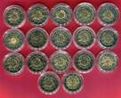 Europa 17 x 2 Euro Gedenkmünzen Komplettsatz 2012 10 Jahre Euro Bargeld - inkl. Deutschland A unc with capsules