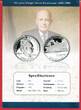 USA 1 Dollar Silber 1990 100 Jahre Dwight D. Eisenhower (1890-1990) proof in capsule with certificate
