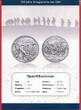 1 Dollar Silber 2018 100 Jahre Kriegseintritt USA proof in capsule with certificate