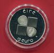 Irland 15 Euro Silber 2007 Ivan Mestrovic Proof in Kapsel, Zertifikat, Box & Umkarton; OVP