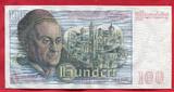 Bundesrepublik Deutschland Western Germany 100 DM Deutsche Mark DM Banknote Geldschein 1948 Sogenannter Franzosenschein Bank Deutscher Länder Niedrige Nummer USA EF/Au see picture