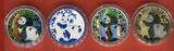 China 4 x 10 Yuan Silbermünzen 2021 Silver Investment Coin - Panda Prestige Set BU mit aufwendiger Verzierung in Holzbox mit Zert.