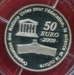 Frankreich France 50 Euro Silber 5 Ounces Unzen Fine Fein 2009 Unesco Kreml Moskau Cremlin Moscou Moscow Proof Box coa Slipcase