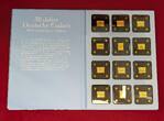 Deutschland 12 x Goldmedaillen bzw. Goldbarre je 1/500 oz Gold 30 Jahre Mauerfall - Brandenburger Tor - Deutsche Einheit Prooflike with folder & German coa