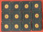 Tschad 12 x 3000 Francs CFA je 1/500 oz Gold ohne Jahr Deutsche Wahrzeichen & Ereignisse in Gold II Prooflike in HartProoflikeastik mit Box & Zertifik