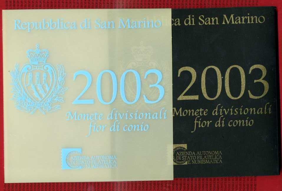 San Marino Kursmünzensatz 8,88 Euro 2003