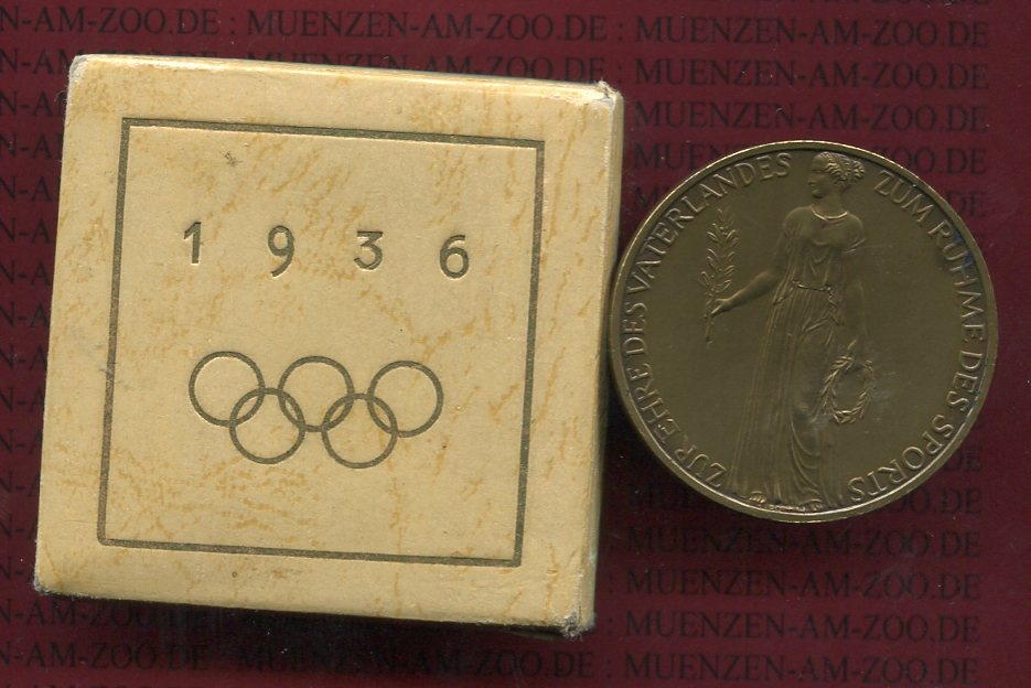 Medaille Olympische Spiele Berlin 1936 Berlin Olympische ...