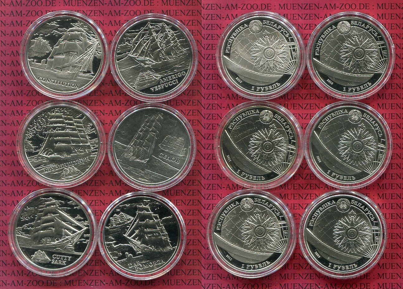 6-x-1-rubel-rouble-2009-2011-weissrussland-belarus-6-x-1-rubel