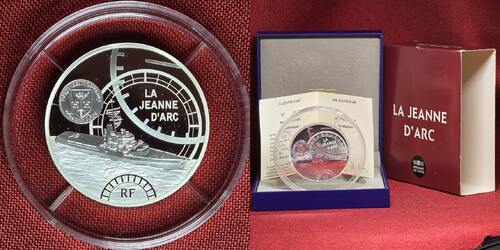 Frankreich 50 Euro Silber 5 Ounces Unzen - Fine Fein 2012 La Jeanne d'Arc - Great French Ships 