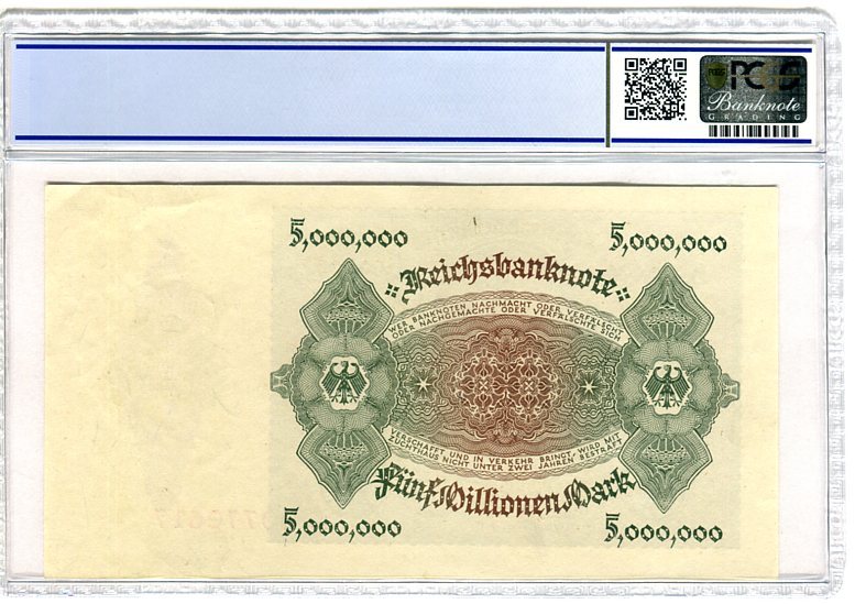 Deutsches Reich, Weimarer Republik 5 Millionen Mark Reichsbanknote 1923 ...