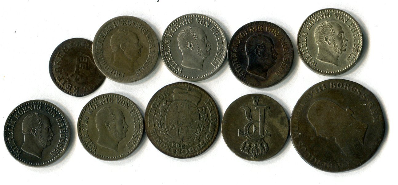 diverse Länder, Lot diverse Währungen, Lot 1753-1868 Lot von Kursmünzen aus dem 18-19 ...
