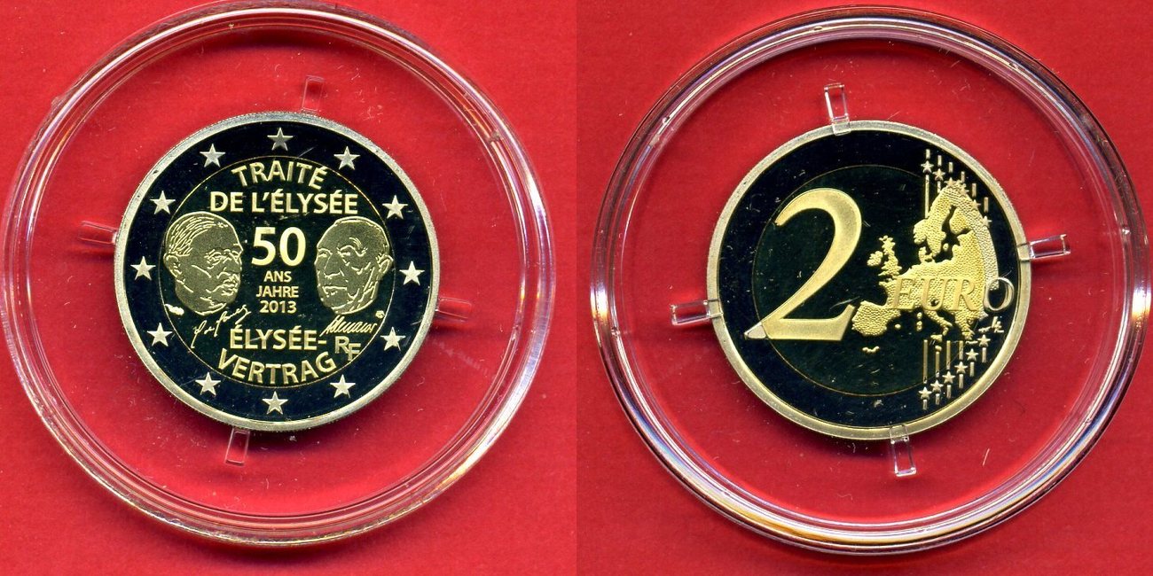 50 Jahre Elysee Vertrag 2 Euro Münze Wert www.ma-shops.com