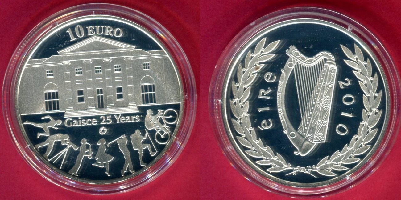 10 Euro Silber 2010 Irland 25th Anniversary Of Gaisce The