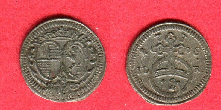 Brandenburg Bayreuth Pfennig 1738 Friedrich 1735 63 Nearly Extremly Fine Ma Shops