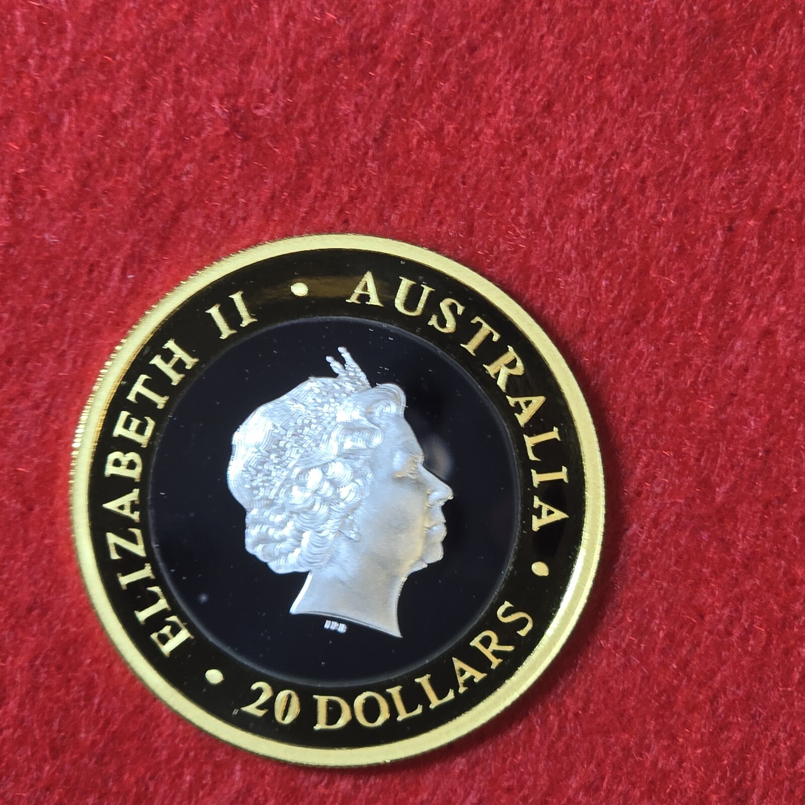 オーストラリア 2001年 バイメタル ミレニアム金貨銀貨