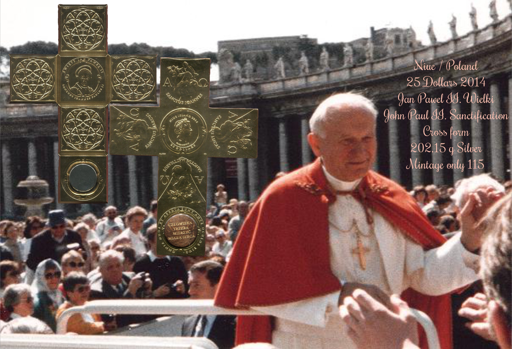 Poland, 1982 Silver 200 Zlotych Pope John Paul II